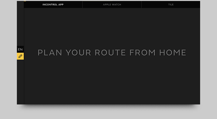 Parallax user interface Jaguar Land Rover